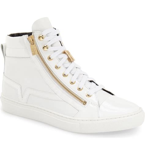 versace pink trainers|versace zipped high top sneakers.